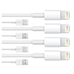 4-Pack Lightning laddare iPhone 12/11/13/ Xs/Max/X/8/7/6/5SE