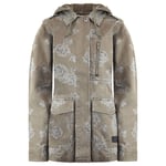 Vans Off The Wall Womens Coffey Hooded Jacket Floral Khaki X3V1LE A51B - Green Textile - Size Medium