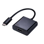 USB C 3.1 til HDMI Hun adapter Gen 1, 4Kx2K@30Hz , Sort 20cm kabel