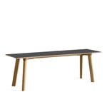 HAY - CPH Deux 215 2.0 Bench Lacquered Oak Frame W140 X D35 X H45 Stone Grey Top Lacquered Beech Edge - Penkit - Ronan & Erwan Bouroullec - Harmaa - Puu