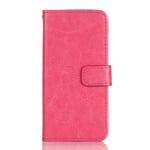 iPhone SE / 5 / 5s Wallet Skinn Etui med Lommebok Pink