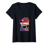 Marvel X-Men Group Shot Pixeled Portrait T-Shirt avec Col en V