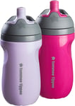 Insulated Sportee Bottle, 12+ months, 260ml, Trainer Sippy Cup for Toddlers, 2x