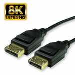 0.5m 8K Quality DP Display Port DisplayPort 1.4 to DisplayPort Male Cable Lead