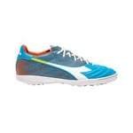 Diadora Men's Brasil Elite Veloce Gr LPU Soccer Shoe, Blue Fluo White Orange, 10 UK