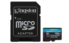 Kingston Technology Carte microSDXC Canvas Go Plus 170R A2 U3 V30 de 128 Go + A