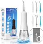 Fairywill Cordless Water Flosser Teeth Cleaner Portable Dental Floss 5Jet Tips