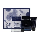 Narciso Rodriguez Bleu Noir 100ml & 10ml Eau de Parfum, 50ml Shower Gel Gift Set