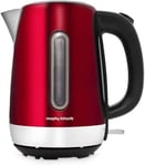 Morphy Richards Equip Red Jug Kettle - 1.7L - Rapid Boil - Limescale Filter -