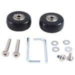 1Set PU Swivel Caster Wheels Carbon Steel Bearings Repair Kits 55X18mm I1Z26290