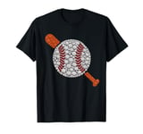 Baseball Dot Art Design for Sports Fans Men Women T-Shirt