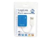LogiLink Smile USB2.0 4-Port Hub - Concentrateur (hub) - 4 x USB 2.0