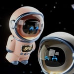 Astronaut AI Smart Voice Speaker Pink