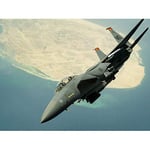 Artery8 Military USA USAF F-15E Strike Eagle Jet Fighter Unframed Wall Art Print Poster Home Decor Premium