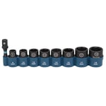 Makita E-16639 9 Piece Impact Black Socket Set