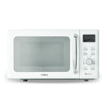 Tower T24041WHT Digital Microwave with Sleek Mirror Door, 800W, 20L, White & Chrome