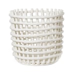 Ferm Living - Ceramic Basket XL Off-White - Korgar och lådor - Vit