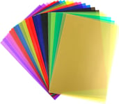 22 Pièces Filtre De Gel En Couleur Filtres 11 Couleurs Correcteurs De Couleur En Plastique Transparent Pour Flash Lumière Led Lampe Film Vidéo Photo 29.7X21Cm Les Fêtes Décoration [VID066026]