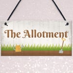 The Allotment Garden Sign Outdoor Shed Plaque Dad Grandad Grandma Birthday Gift