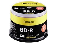 Intenso 5001115 Blu-Ray Bd-R Sl Disk 25 Gb 50 Stk Spindel