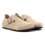 Birkenstock Unisex London Suede Taupe Shoes - Beige material_Suede - Size EU 36