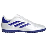 adidas Mixte Copa Pure II Club Football Boots Turf Chaussures Gazon, Footwear White/Lucid Blue/Solar Red, 40 EU