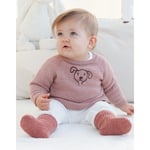 Woof Woof Sweater by DROPS Design - Baby Genser Strikkeoppskrift str.  - 3/4 Ã¥r