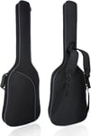 Bass Guitar Bag 0.35in Padding Electric Soft Case with Backpack Straps, White