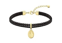 Lacoste Bracelet en cuir pour Femme Collection SNEAK Noir - 2040056