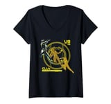 Womens Disney TRON: Legacy Clu Identity Disc V-Neck T-Shirt