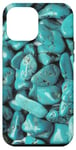 Coque pour iPhone 15 Pro Max Turquoise Stone Jewelry Mineral Boho Natural Elegant Retro