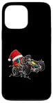 Coque pour iPhone 13 Pro Max Chapeau de Noël Go Kart Racing Karting Racer