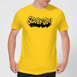 Scooby Doo Retro Mono Logo Men's T-Shirt - Yellow - L