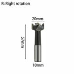 Mèches pour le travail du bois,Rotation à gauche et à droite,57mm 70mm,mèche de routeur,perçage en rangée,coupe-trou de bois,foret de routeur,trou de charnière en carbure 35mm - Type 20x57 (R) 1PC