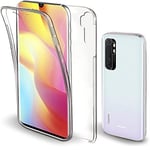 Evetane Coque Compatible avec Xiaomi Mi Note 10 Lite 360° intégrale Protection Avant arrière Silicone Transparente