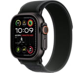 APPLE Watch Ultra 2 Cellular - 49 mm Black Titanium Case with Black Trail Loop, S/M, Black