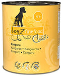 dogz finefood Nourriture Humide pour Chien - N° 6 Kangourou - Nourriture Humide pour Chiens et Chiots - sans céréales et sans Sucre - Haute teneur en Viande - 6 boîtes de 800 g