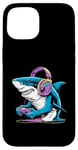 Coque pour iPhone 15 Costume de requin pour adolescents - Jeu vidéo - Peluche requin