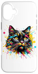 iPhone 16 Plus Splash Art York Chocolate Cat Case