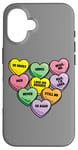 iPhone 16 Funny Candy Heart Anti Valentine's Day Sarcastic Love Joke Case