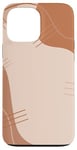 Coque pour iPhone 13 Pro Max Couleur neutre marron clair et beige