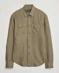 Kiton Linen Overshirt Olive