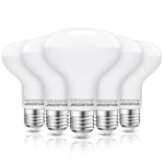 Aigostar Réflecteur Ampoule LED E27 12W Blanc froid 6500K, R80 LED Ampoules, 1170Lm, Non dimmable, Angle de Faisceau de 170 Degrés,5 unités (1 boîte)