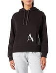 Armani Exchange Sweat à Capuche, Poches Avant, Logo sur Le Devant, X-Ray, M Femme