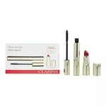 Clarins Glam Attitude Gift Set Mascara Super Volume + Joli Rouge Velvet 742