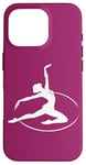 Coque pour iPhone 16 Pro Gymnaste rythmique dans un cerceau pour fan de gymnastique rythmique