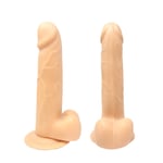 Dildo Realistic Smooth Touch Dildo Flesh Colour 6 Inch Latex-Free TPE Unisex