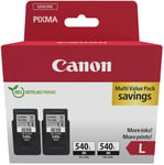 2x Canon PG540L Black Original Ink Cartridges For PIXMA TS5151 Printer