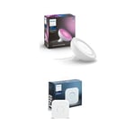 Lampe connectée Philips Hue Bloom Blanc + Pont de connexion Hue Bridge Blanc