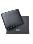 Hugo Boss Bardio Credit Card Holder Black Leather Wallet Mens Gift Box Bifold